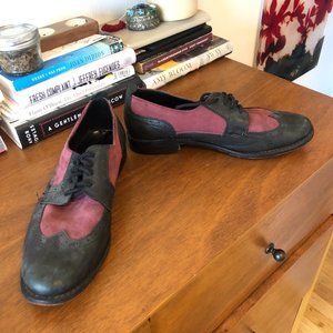 Custom Made Black and Purple Loafers